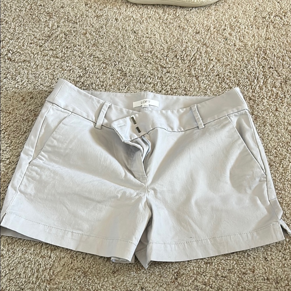 LOFT Women's Soft Gray Bermudas